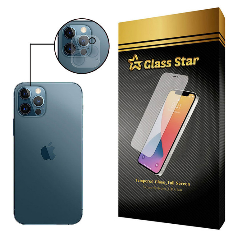 محافظ لنز دوربین گلس استار مدل L3D مناسب برای گوشی موبایل اپل iPhone 12 Pro Max