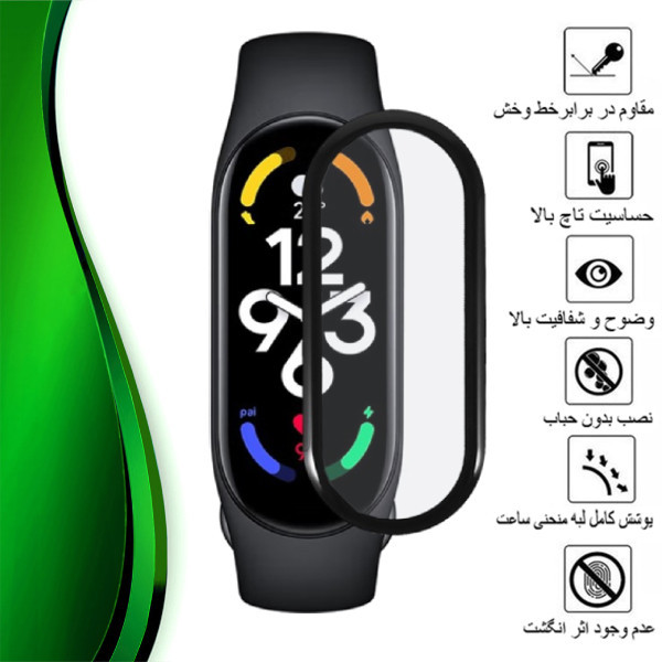 محافظ صفحه نمایش نانو تراستکتور مدل PMMAWT مناسب برای ساعت هوشمند شیائومی Mi Band 8