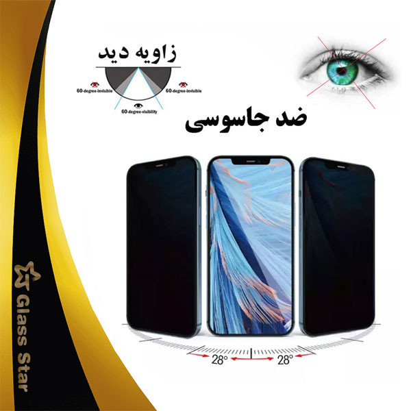 محافظ صفحه نمایش حریم شخصی گلس استار مدل PFGA مناسب برای گوشی موبایل سامسونگ Galaxy A20s