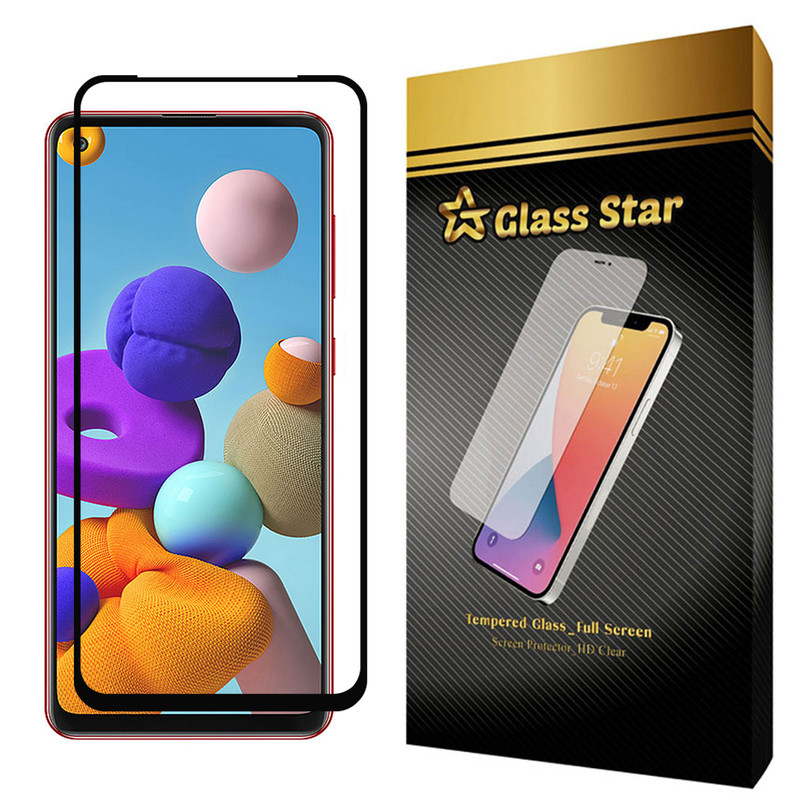 محافظ صفحه نمایش گلس استار مدل FULL مناسب برای گوشی موبایل سامسونگ Galaxy A21s