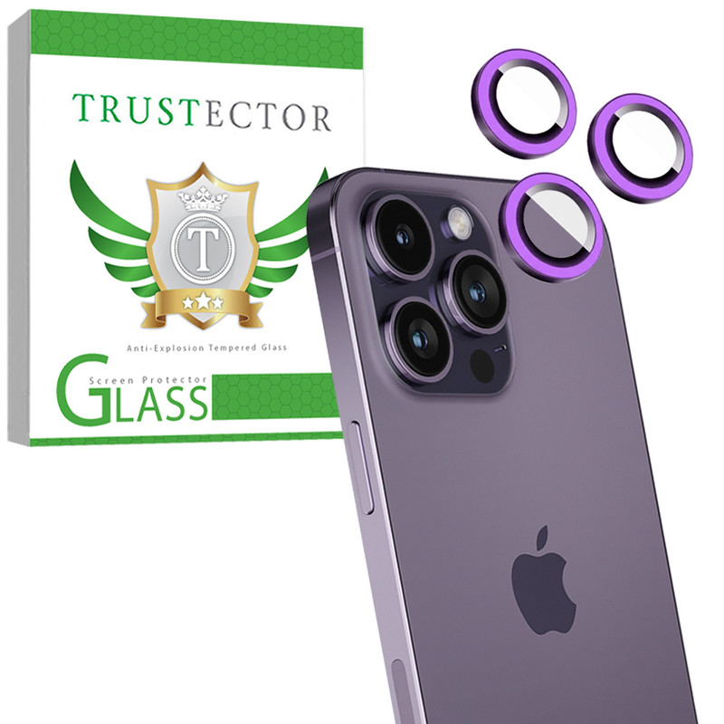 محافظ لنز دوربین شیشه‌ای تراستکتور مدل SHLZT مناسب برای گوشی موبایل اپل iPhone 14 Pro
