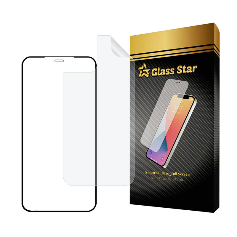 محافظ صفحه نمایش گلس استار مدل FUNABKGS مناسب برای گوشی موبایل اپل iPhone 12 Pro Max به همراه محافظ پشت گوشی