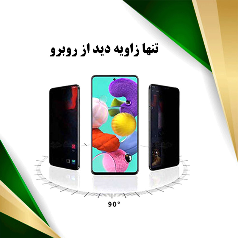 محافظ صفحه نمایش سرامیکی حریم شخصی تراستکتور مدل PRCTA مناسب برای گوشی موبایل سامسونگ Galaxy A51 5G