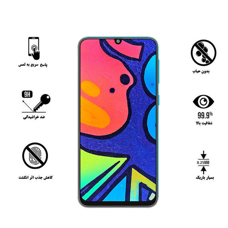 محافظ صفحه نمایش تراستکتور مدل GSS مناسب برای گوشی موبایل سامسونگ Galaxy F41