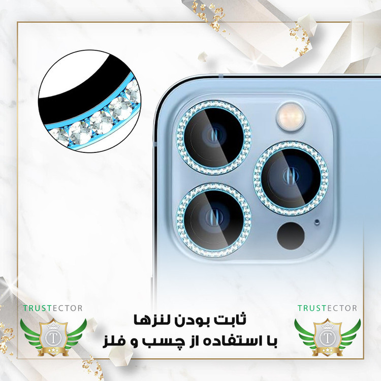 محافظ لنز دوربین شیشهای تراستکتور مدل NRIT20 مناسب برای گوشی موبایل شیائومی Poco F6 Pro 5G / Redmi K70 Pro 5G