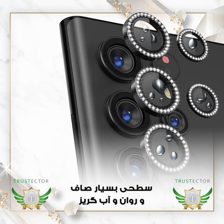محافظ لنز دوربین شیشهای تراستکتور مدل NRIT20 مناسب برای گوشی موبایل شیائومی Poco F6 Pro 5G / Redmi K70 Pro 5G