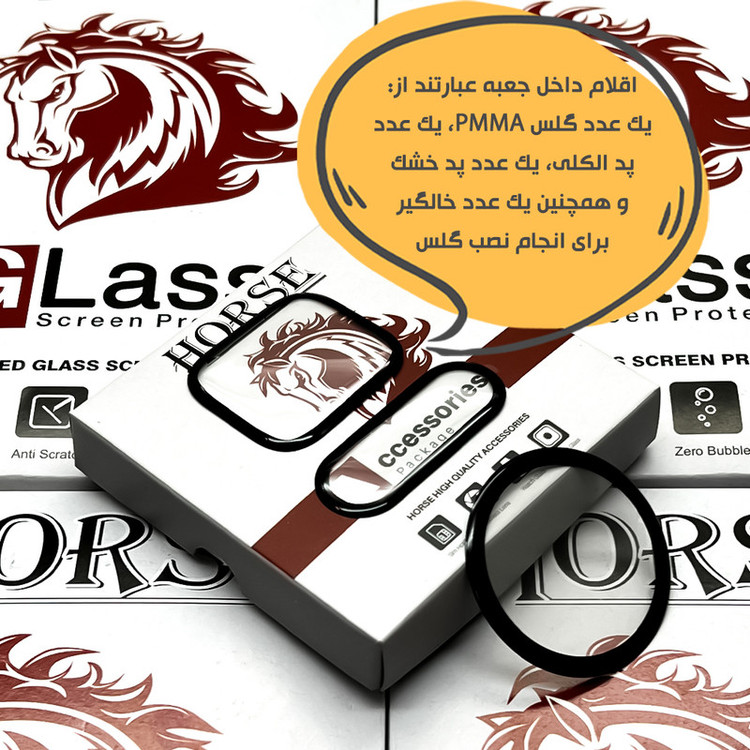 محافظ صفحه نمایش هورس مدل HWPM مناسب برای ساعت هوشمند آمیزفیت Band 7