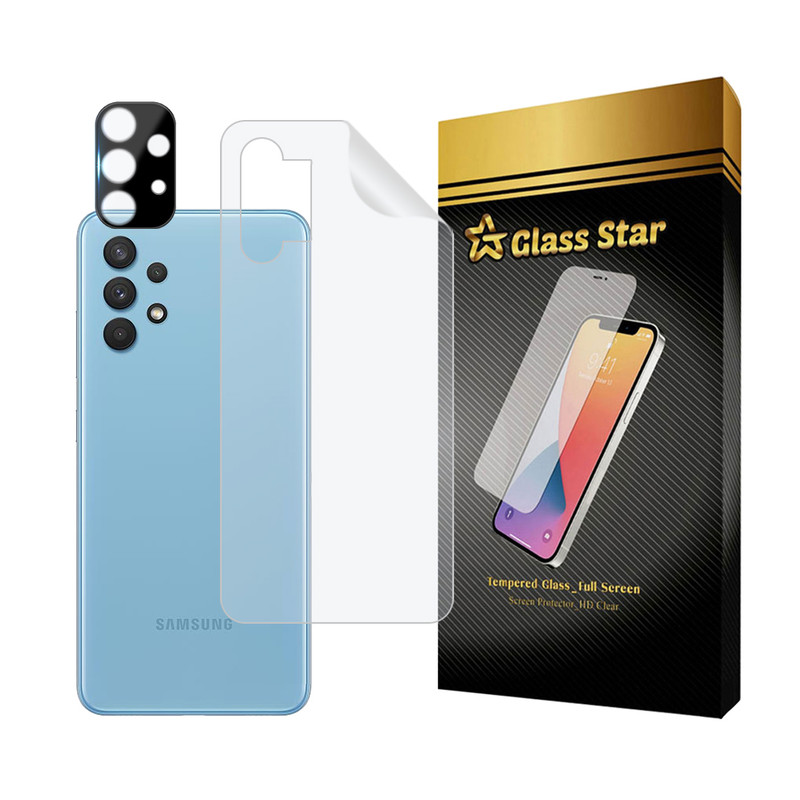 محافظ پشت گوشی گلس استار مدل MTBFULG مناسب برای گوشی موبایل سامسونگ Galaxy A32 5G به همراه محافظ لنز