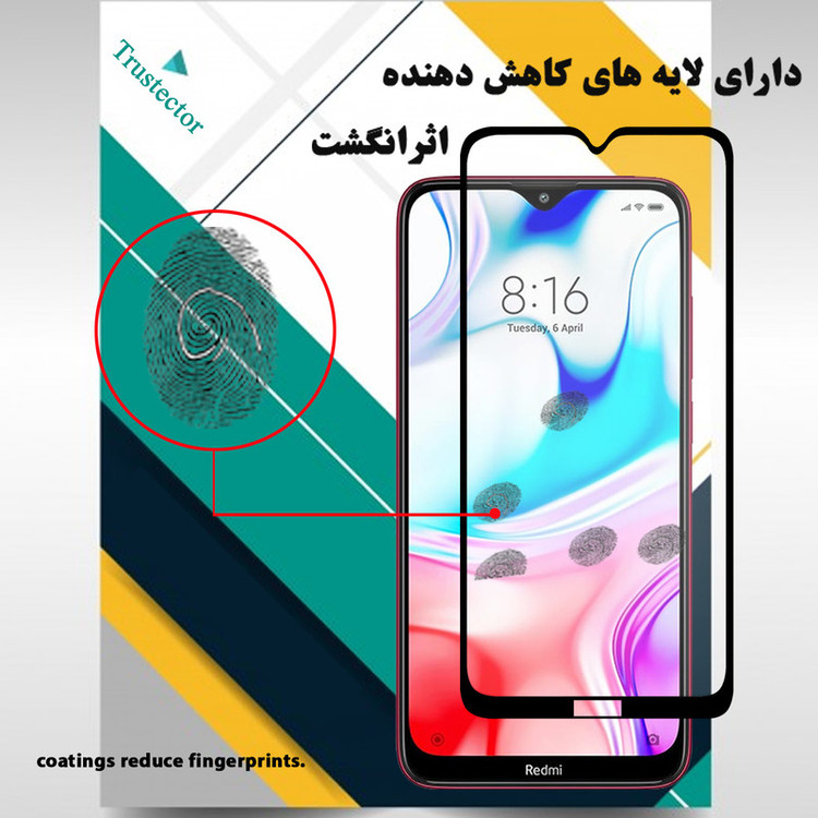 محافظ صفحه نمایش سرامیکی تراستکتور مدل CMA-T مناسب برای گوشی موبایل شیائومی Redmi 8A Pro