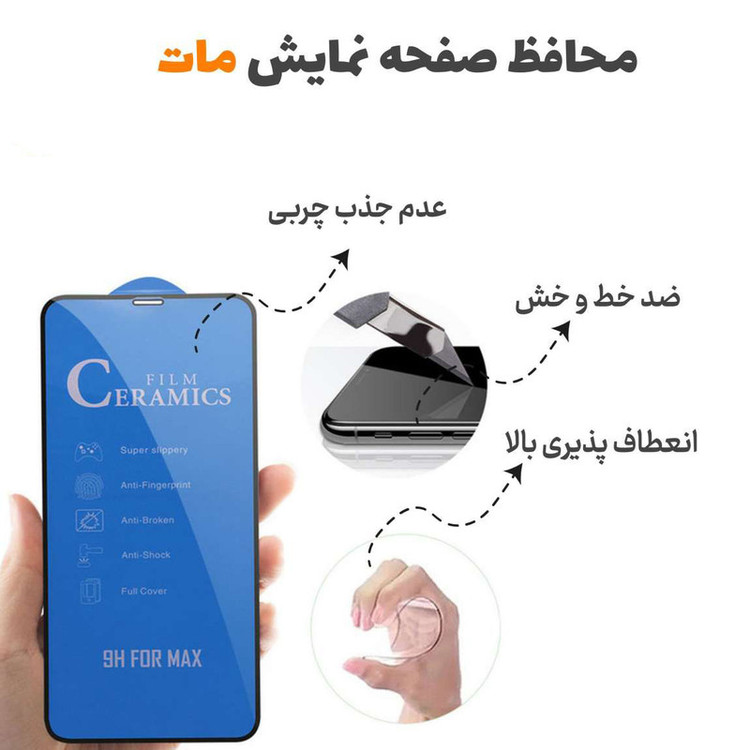 محافظ صفحه نمایش سرامیکی مات تراستکتور مدل CRMBLUET مناسب برای گوشی موبایل سامسونگ Galaxy A10s