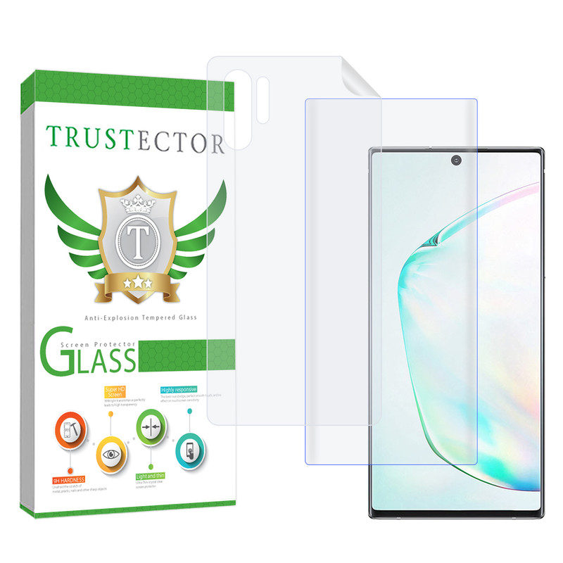 محافظ صفحه نمایش تراستکتور مدل UVNANOMTBT مناسب برای گوشی موبایل سامسونگ Galaxy Note 10 Plus 4G / Note 10 Plus 5G به همراه محافظ پشت گوشی