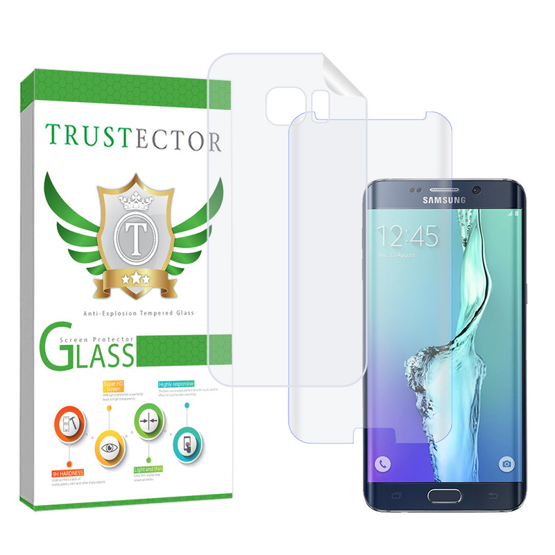 محافظ صفحه نمایش تراستکتور مدل UVNANOMTBT مناسب برای گوشی موبایل سامسونگ Galaxy S6 edge به همراه محافظ پشت گوشی