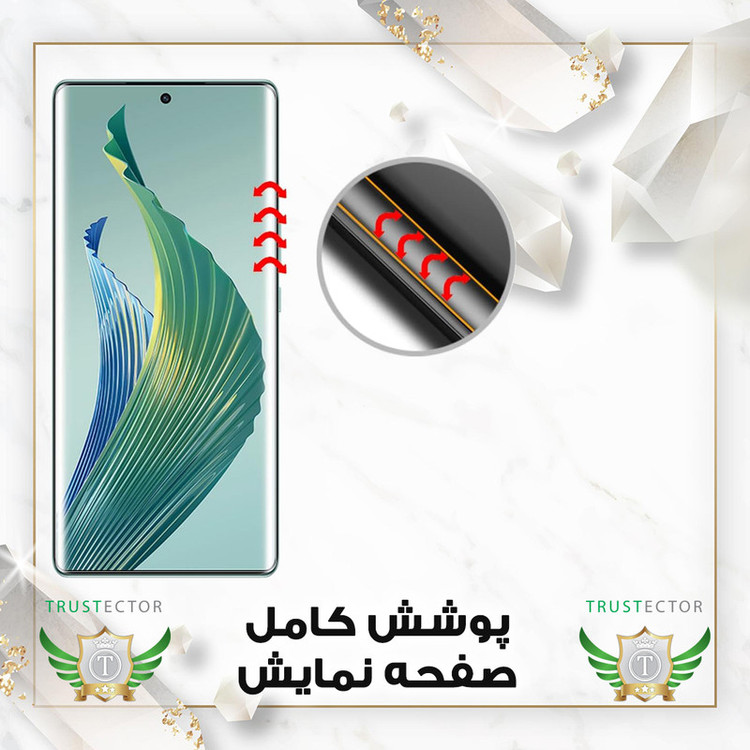 محافظ صفحه نمایش تراستکتور مدل UVNANOMTBT مناسب برای گوشی موبایل سامسونگ Galaxy S6 edge به همراه محافظ پشت گوشی