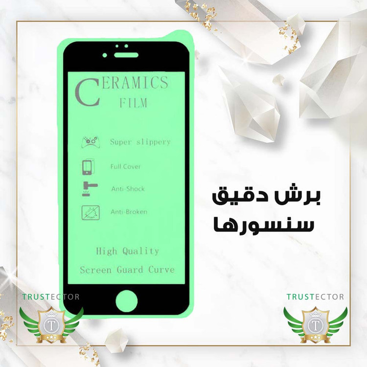 محافظ صفحه نمایش سرامیکی شفاف تراستکتور مدل CERAMICNANOTR مناسب برای گوشی موبایل سامسونگ Galaxy F54 5G به همراه محافظ پشت گوشی