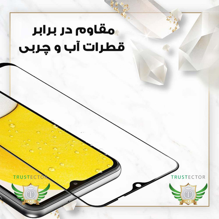 محافظ صفحه نمایش سرامیکی شفاف تراستکتور مدل CERAMICNANOTR مناسب برای گوشی موبایل سامسونگ Galaxy F54 5G به همراه محافظ پشت گوشی