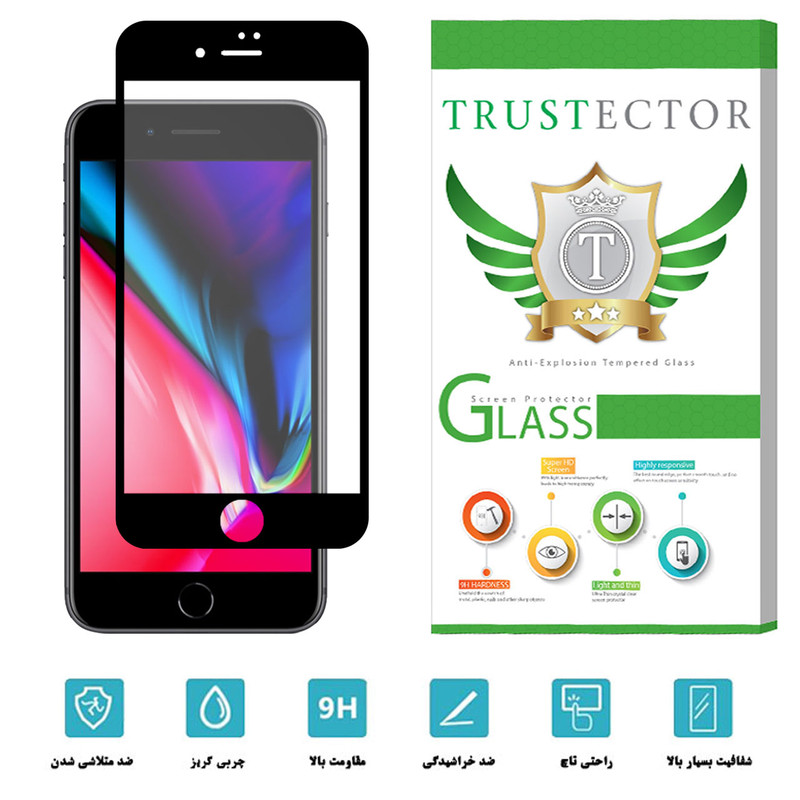 محافظ صفحه نمایش سرامیکی تراستکتور مدل CMA-T مناسب برای گوشی موبایل اپل iPhone 8