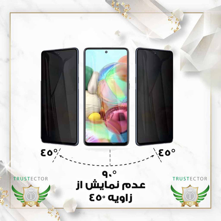 محافظ صفحه نمایش تراستکتور مدل FULLPRIVNANOT مناسب برای گوشی موبایل اپل iPhone 12 Pro Max به همراه محافظ پشت گوشی