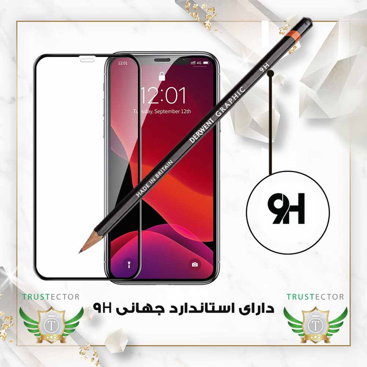 محافظ صفحه نمایش تراستکتور مدل FUNABKTR مناسب برای گوشی موبایل اپل iPhone 11 به همراه محافظ پشت گوشی هیدروژل