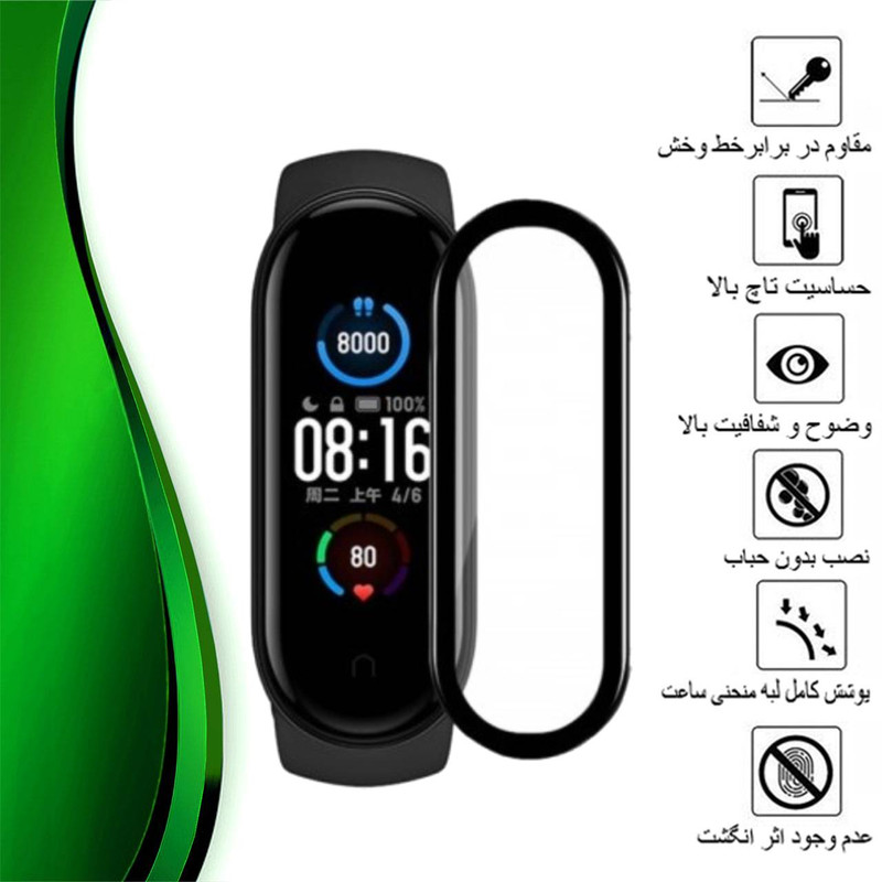 محافظ صفحه نمایش نانو تراستکتور مدل PMTA مناسب برای ساعت هوشمند شیائومی Mi Band 5