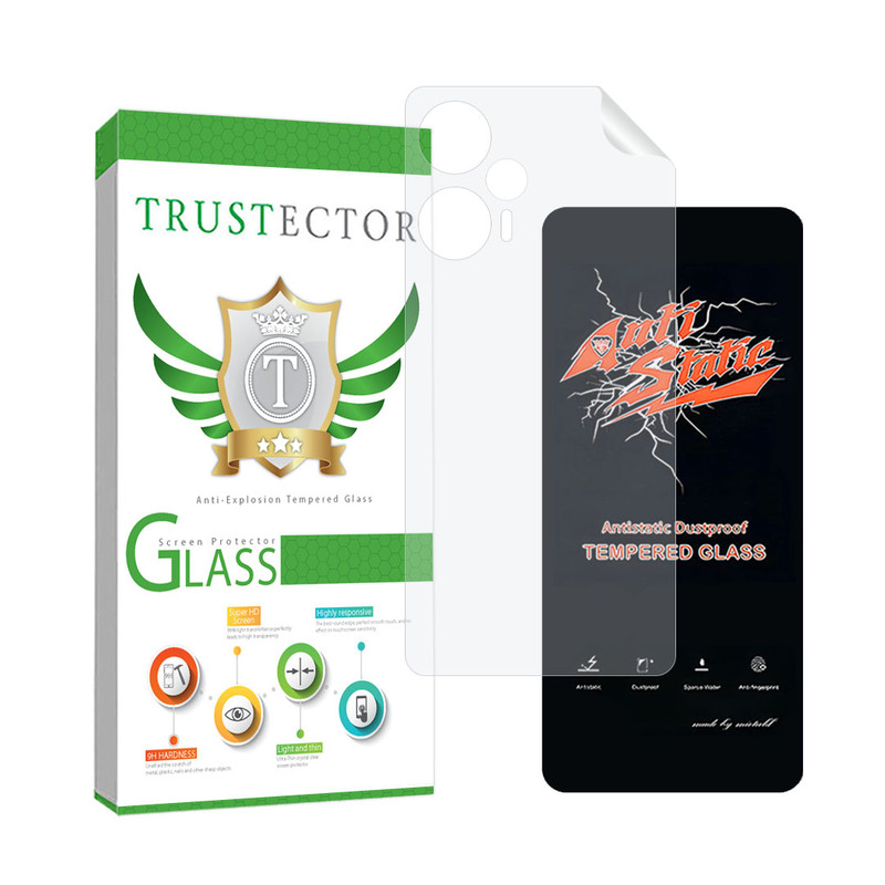 محافظ صفحه نمایش تراستکتور مدل ANTNABKTR مناسب برای گوشی موبایل شیائومی Poco F5 / Redmi Note 12 Turbo به همراه محافظ پشت گوشی