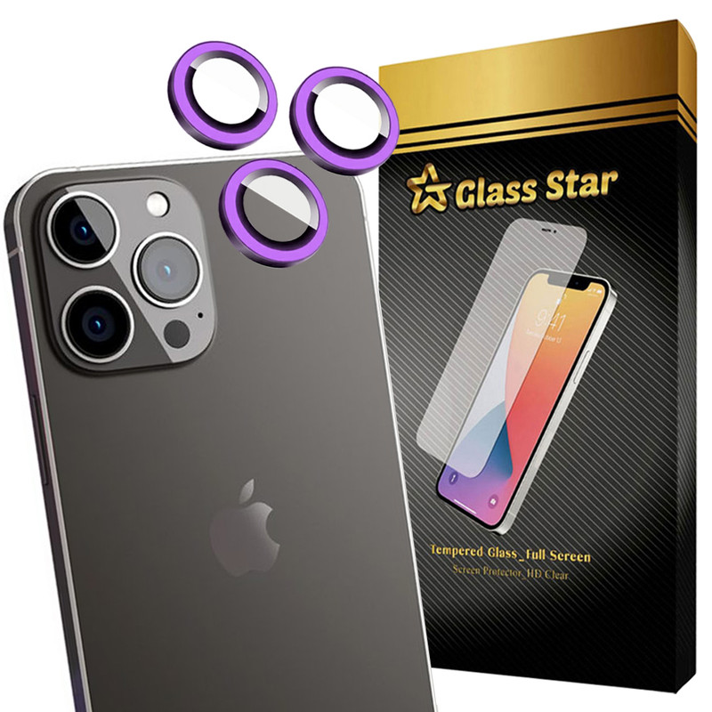 محافظ لنز دوربین شیشه‌ای  گلس استار مدل SHLZG مناسب برای گوشی موبایل اپل iPhone 13 Pro Max