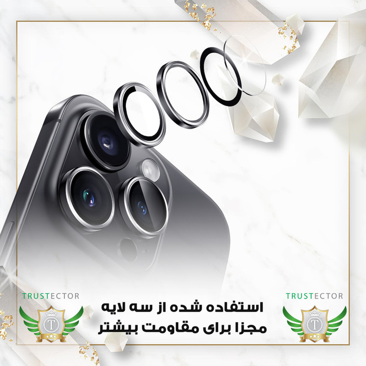 محافظ پشت گوشی تراستکتور مدل MTBRINGT مناسب برای گوشی موبایل سامسونگ Galaxy S23 Ultra به همراه محافظ لنز
