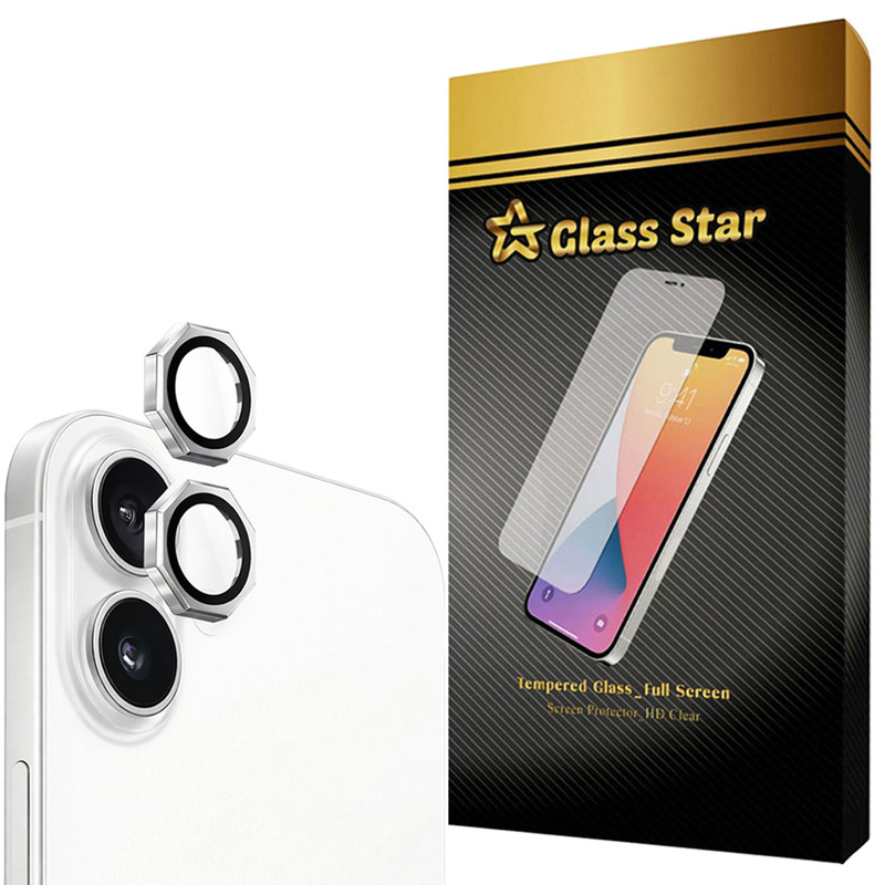 محافظ لنز دوربین شیشه‌ای گلس استار مدل R8ZG مناسب برای گوشی موبایل اپل iPhone 16