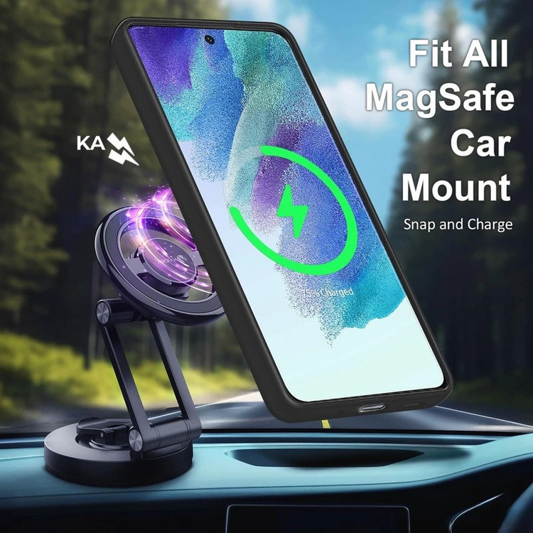 کاور بادی قاب مدل Magsafe_A16 طرح مگ سیف مات مناسب برای گوشی موبایل سامسونگ Galaxy A16 4G / 5G