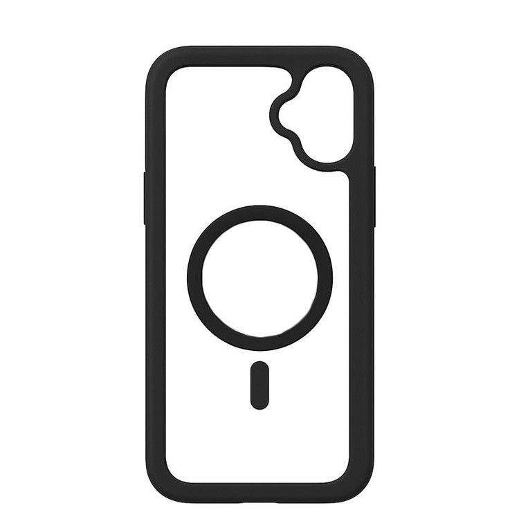 کاور مسیر مدل Clear Magnetic Black safe مناسب برای گوشی موبایل سامسونگ Galaxy A07