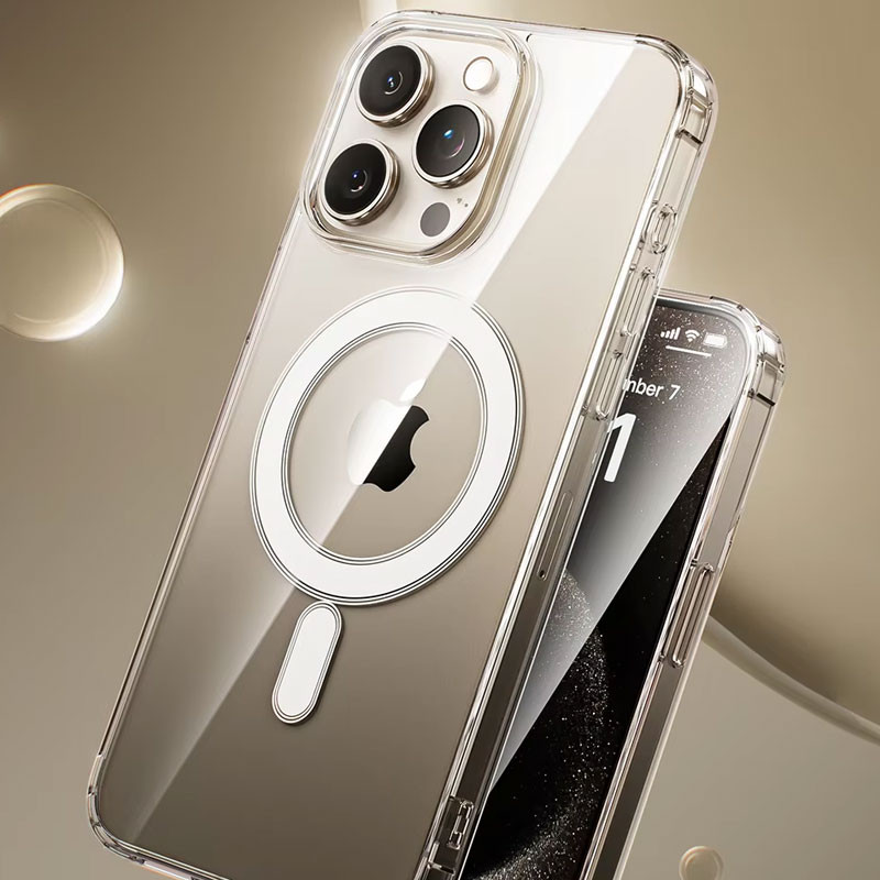 کاور مسیر مدل Clear Magnetic Magsafe مناسب برای گوشی موبایل اپل Iphone 16 Pro Max