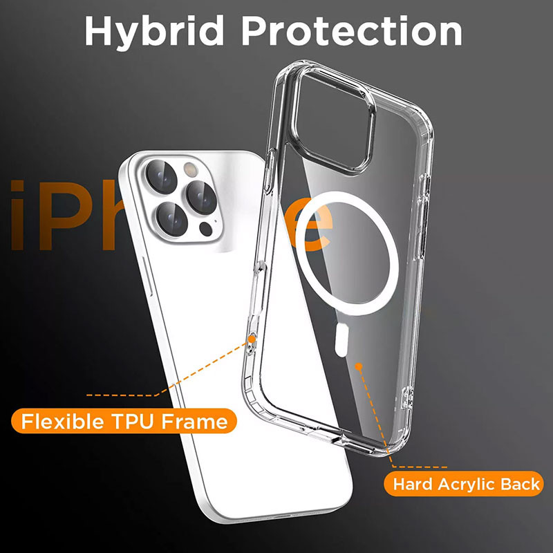 کاور مسیر مدل Clear Magnetic Magsafe مناسب برای گوشی موبایل اپل Iphone 16 Pro Max