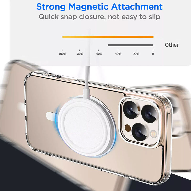 کاور مسیر مدل Clear Magnetic Magsafe مناسب برای گوشی موبایل اپل Iphone 16 Pro Max