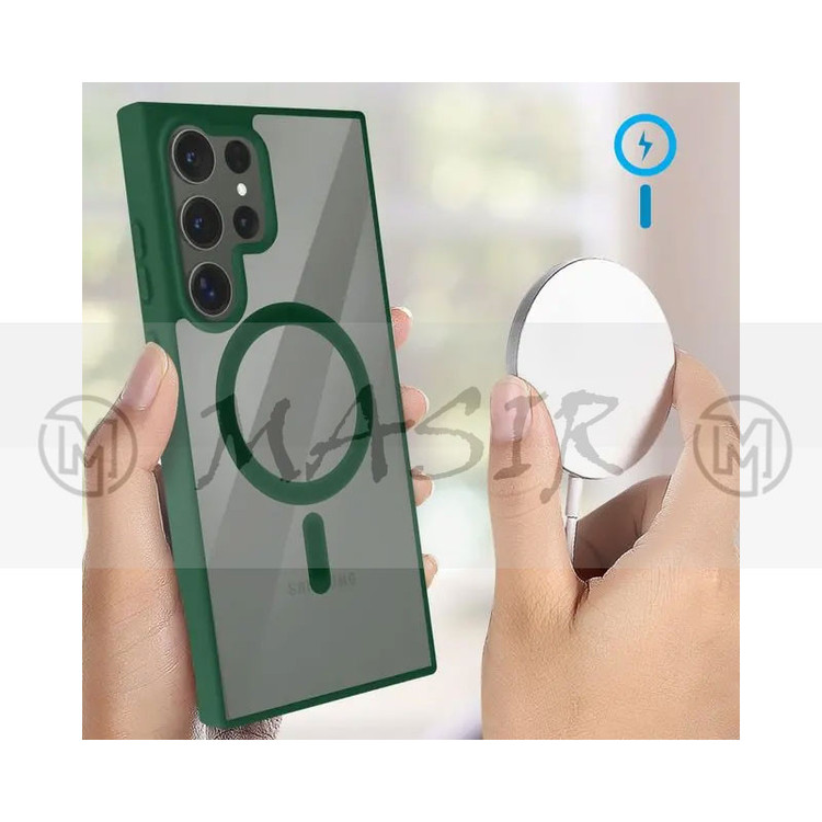 کاور مسیر مدل Silicone Magnetic Magsafe مناسب برای گوشی موبایل سامسونگ Galaxy S23 Ultra