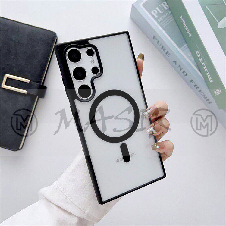 کاور مسیر مدل Silicone Magnetic Magsafe مناسب برای گوشی موبایل سامسونگ Galaxy S23 Ultra