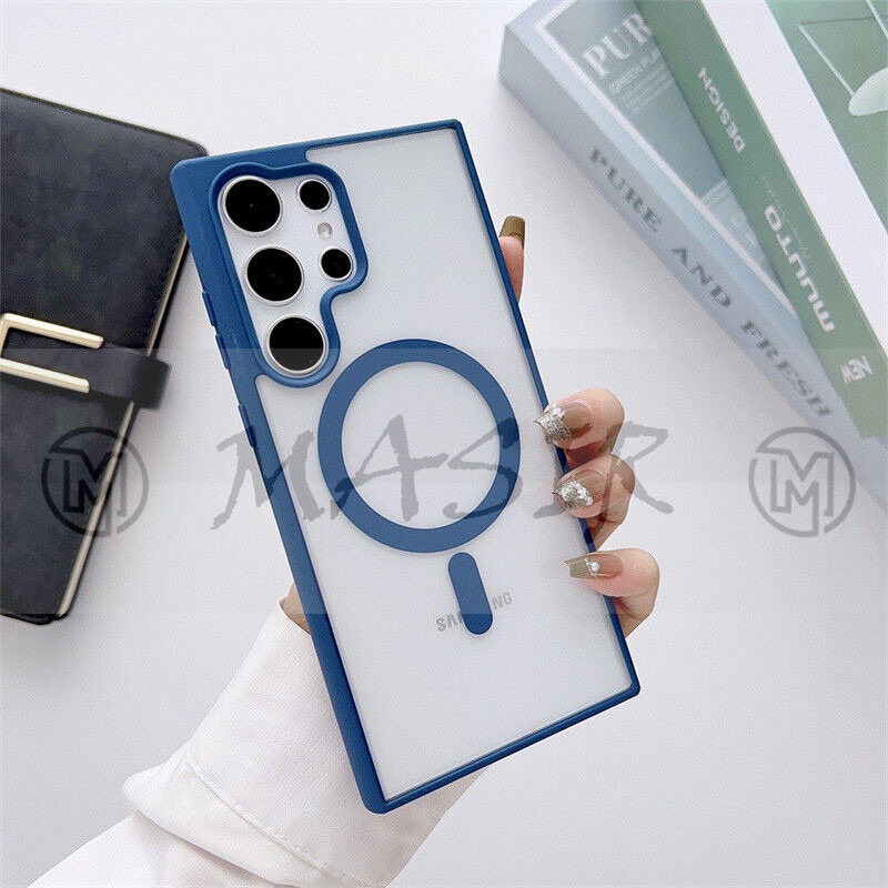 کاور مسیر مدل Silicone Magnetic Magsafe مناسب برای گوشی موبایل سامسونگ Galaxy S23 Ultra