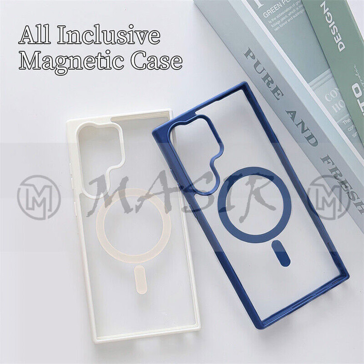 کاور مسیر مدل Silicone Magnetic Magsafe مناسب برای گوشی موبایل سامسونگ Galaxy S23 Ultra