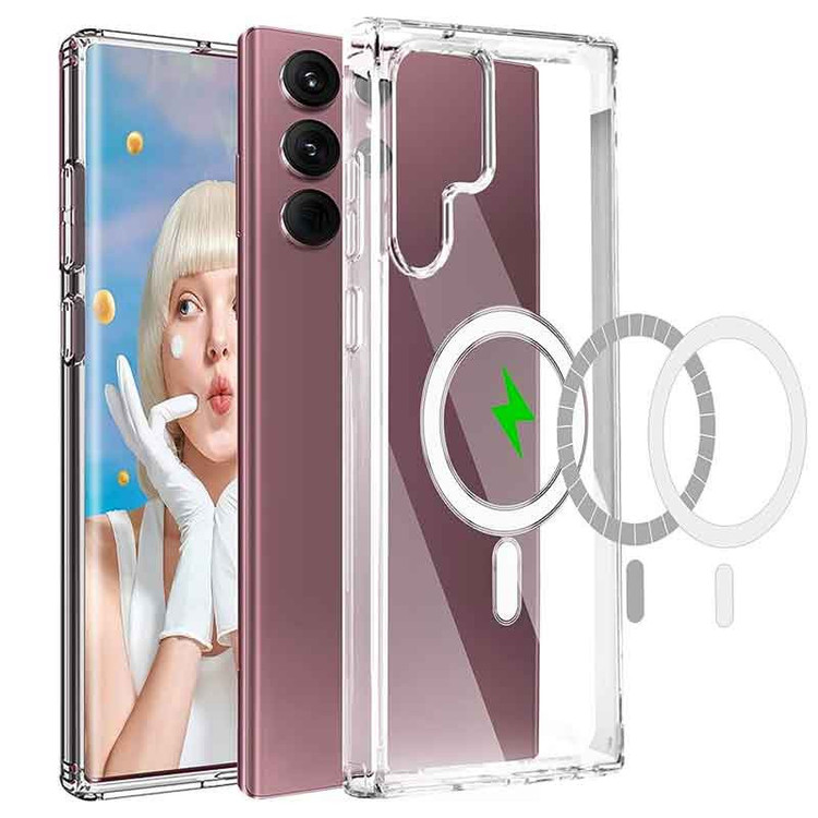 کاور مگ سیف مسیر مدل MGS-CL مناسب برای گوشی موبایل سامسونگ Galaxy S22 Ultra