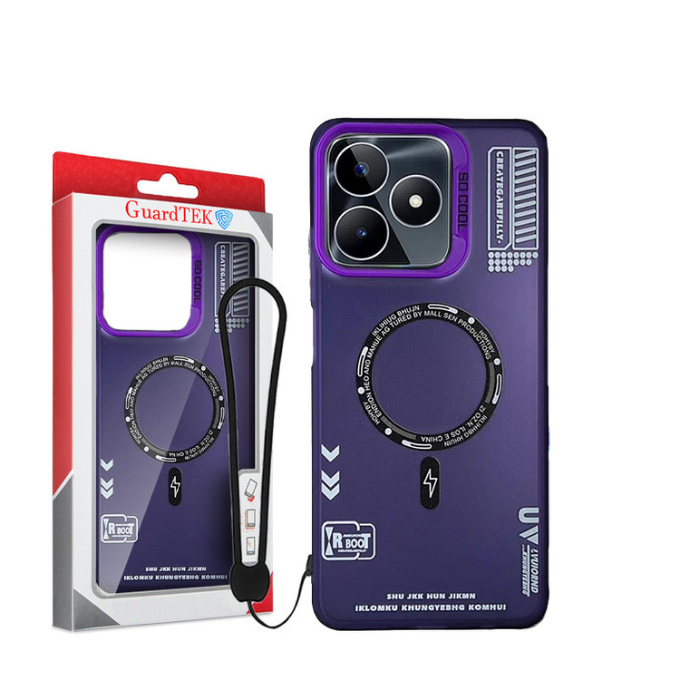 کاور گاردتک آساک مدل Socool_Strap مناسب برای گوشی موبایل ریلمی C51/C53 به همراه بند آویز