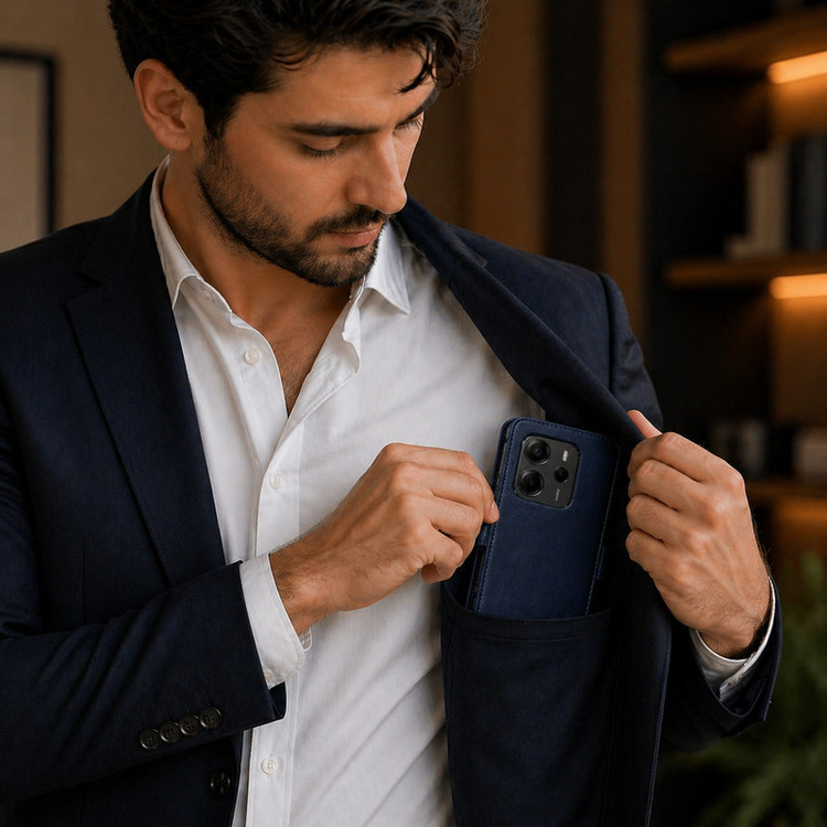 کیف کلاسوری گاردتک اساک مدل Prime Band مناسب برای گوشی موبایل شیائومی Redmi Note 14 4G به همراه بندآویز