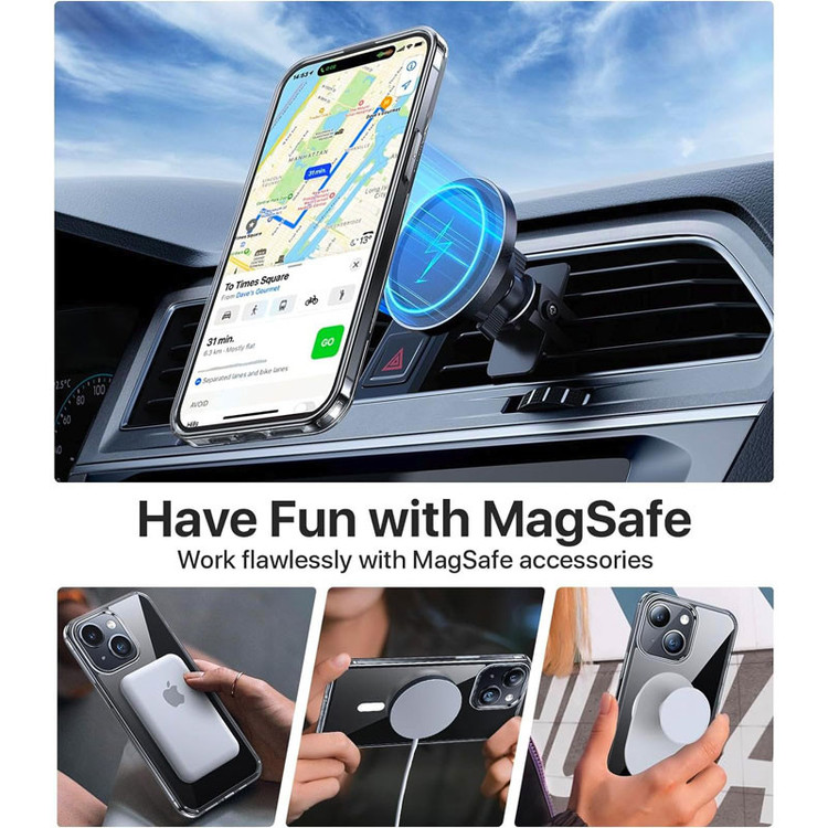 کاور مسیر مدل Magnetic Magsafe SHproof مناسب برای گوشی موبایل اپل Iphone 15