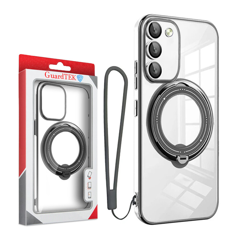 کاور گاردتک آساک مدل Ring Stand Strap مناسب برای گوشی موبایل سامسونگ Galaxy S23 FE به همراه بند