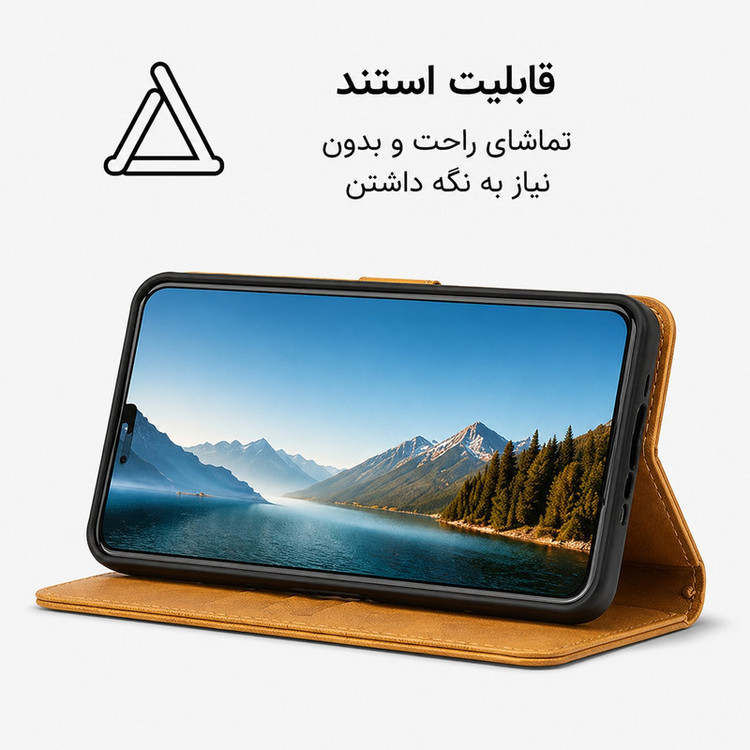 کیف کلاسوری گاردتک اساک مدل Prime مناسب برای گوشی موبایل سامسونگ Galaxy S8 Plus به همراه بندآویز