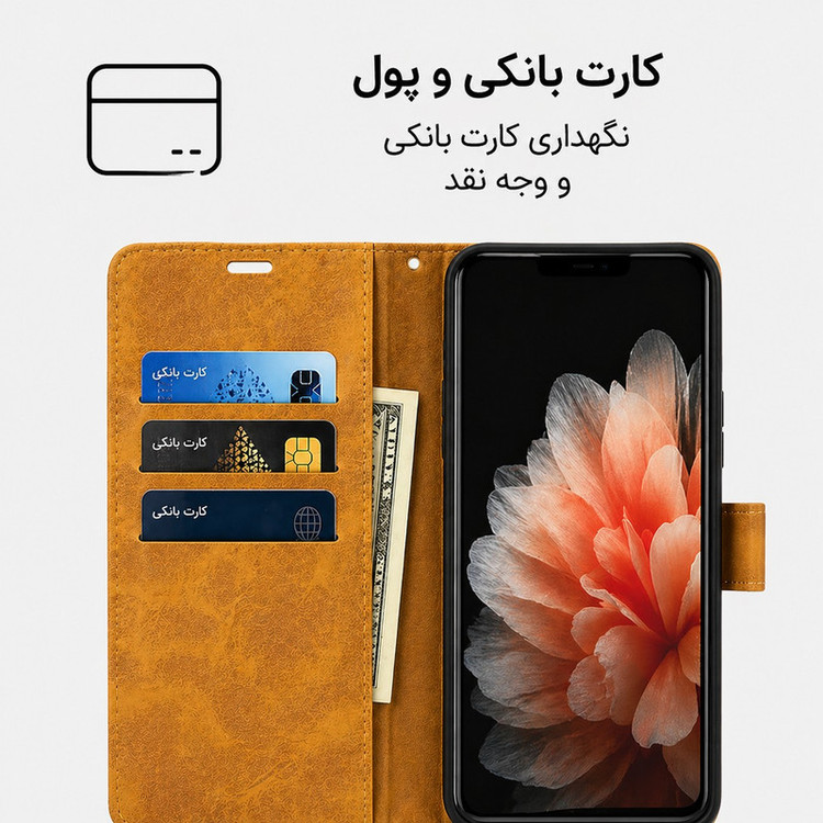 کیف کلاسوری گاردتک اساک مدل Prime Band مناسب برای گوشی موبایل سامسونگ Galaxy S21 Ultra به همراه بندآویز