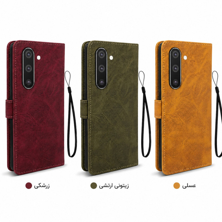 کیف کلاسوری گاردتک اساک مدل Prime مناسب برای گوشی موبایل سامسونگ Galaxy Note 10 به همراه بندآویز