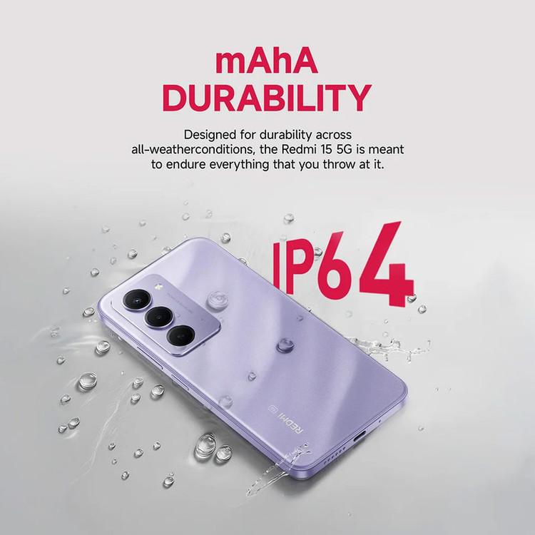 گوشی موبایل شیائومی مدل Redmi 15 ظرفیت 256 گیگابایت و رم 8 گیگابایت